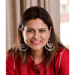 Mrs. Anika Reddy, a satisfied client of our villa interior design services in Hyderabad.